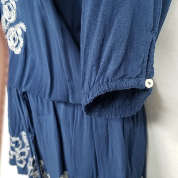 Abercrombie & Fitch Blue Embroidered Tunic - P2 - Picture 4 of 7